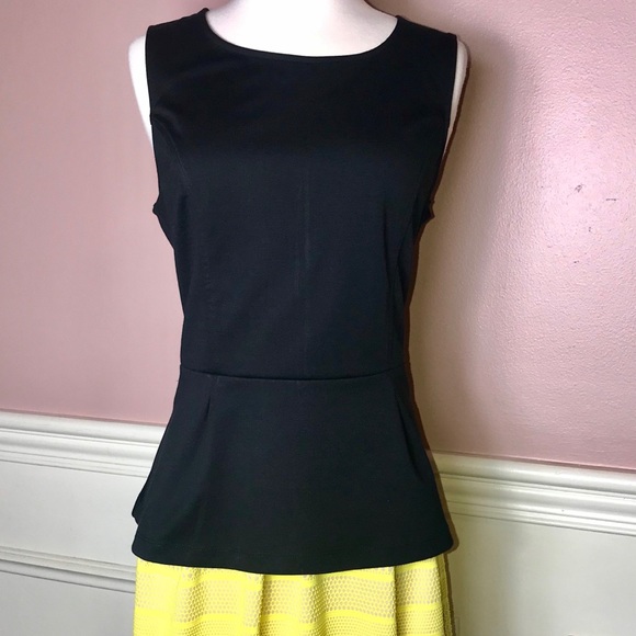 The Limited Black Sleeveless Peplum Top - Picture 3 of 8